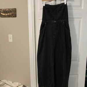 Free People Black strapless Maxi Dress